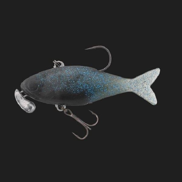 JACKALL Worm Galvibe Glass Smoke Blue