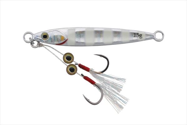 JACKALL Metal Jig Big Backer Phyto Jig 5g Glow Stripe/Border Holo