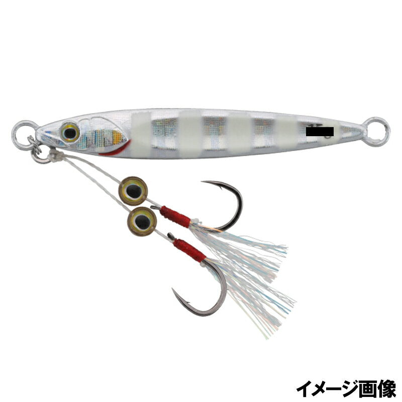 JACKALL Metal Jig Big Backer Phyto Jig 10g Glow Stripe/Border Holo