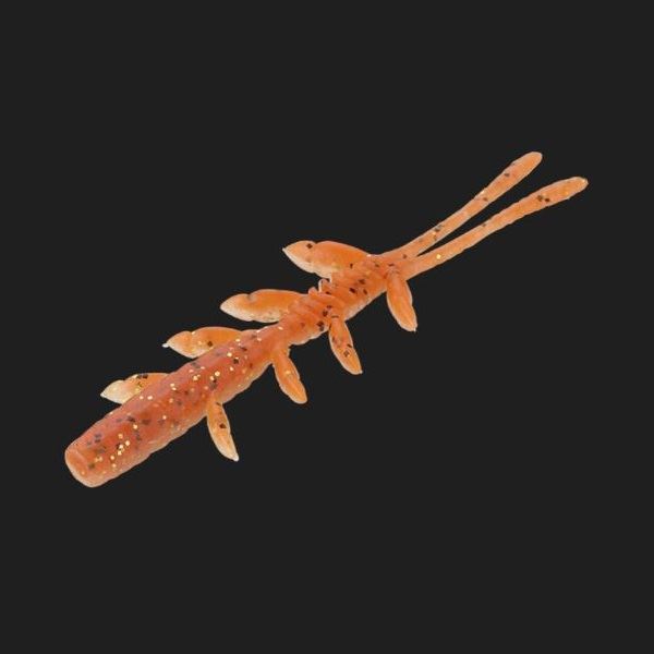 JACKALL Worm Scissor Comb 3.8 inch Rockfish Orange Gold/Glowberry