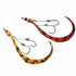 JACKALL Tairaba Binbin Switch Spare Rubber Hook Set #10/#10 (2 sets) Orange & Red/Striped Set