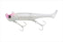 JACKALL Worm Big Backer Wag Shad 28g Surf Pink Glow