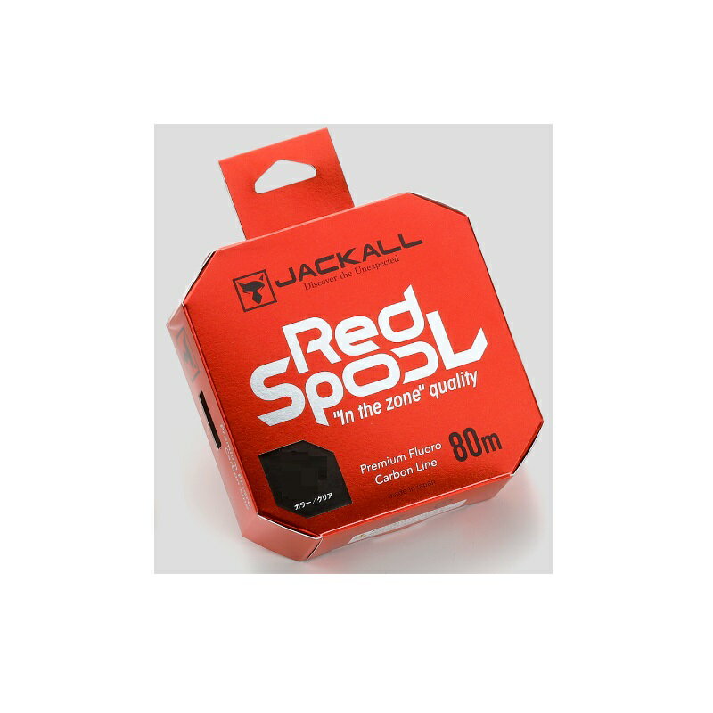 Jackall Line Red Spool 2.5lb 80m Fluorocarbon Line