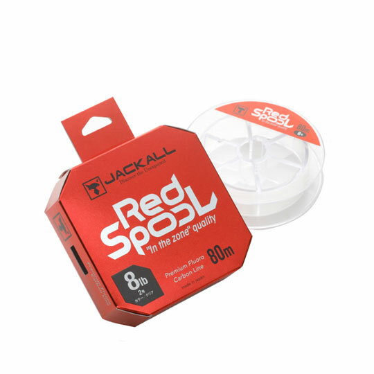 Jackall Line Red Spool 7lb 80m Fluorocarbon Line