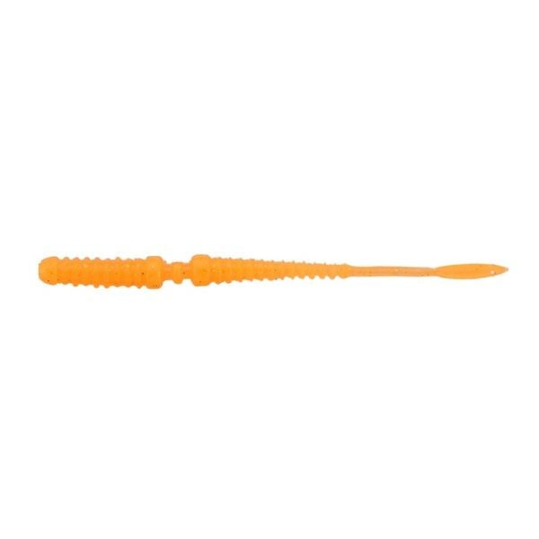 JACKALL Worm Pekeling Tide MAX 2.2" Glow Orange/Gold Flake