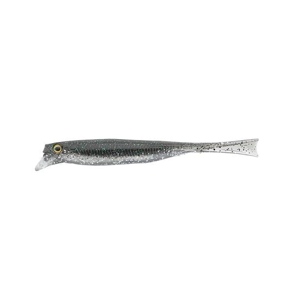 JACKALL Worm Drift Fly Mellow 5.2 inch Dark Thunder/Clear Silver