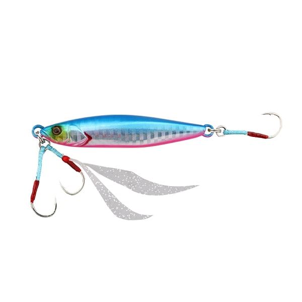 JACKALL Metal Jig Flag Trap 100g Blue Pink/Border Holo