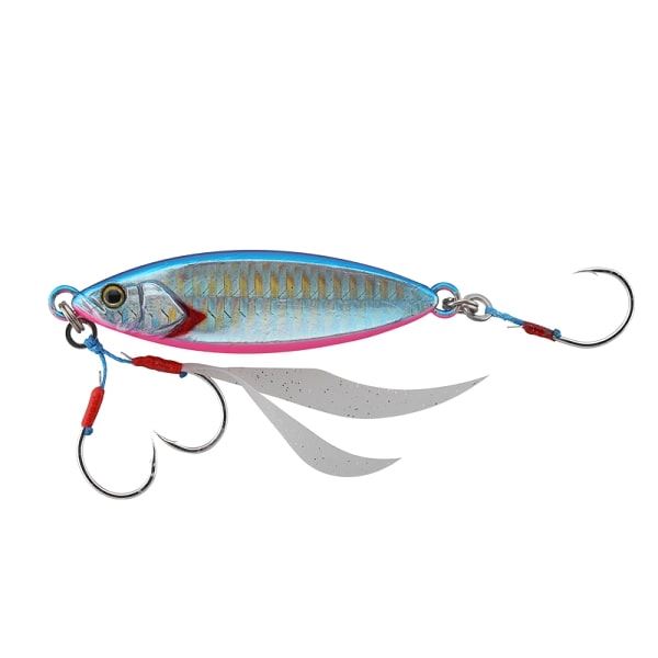 JACKALL Metal Jig Flag Trap Leaf 40g Blue Pink/Border Holo