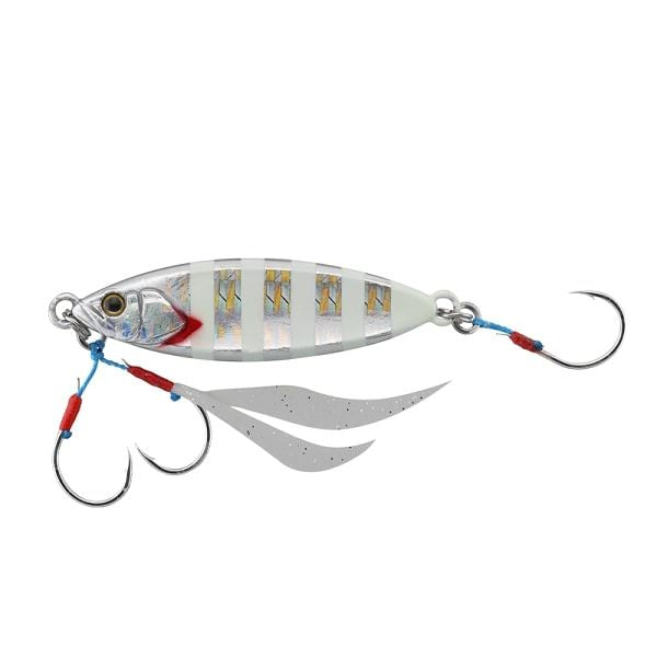 JACKALL Metal Jig Flag Trap Leaf 60g Glow Stripe/Border Holo