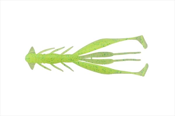 JACKALL Worm Jimmy Shrimp 3.8 inch Lime Chart