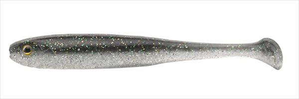 JACKALL Worm Piston Shad 2.8 inch Dark Thunder/Clear Silver