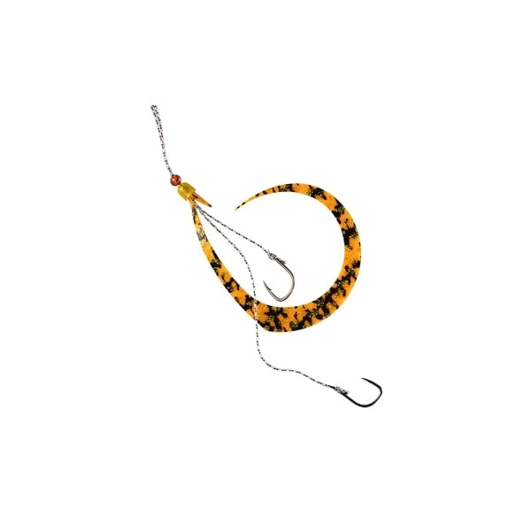 JACKALL Tairaba Binbin Switch Candy Spare Rubber Hook Set Long Striped Orange Gold