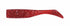 Duo Worm Beach Walker Howl Shad 4 inch Clear Red S