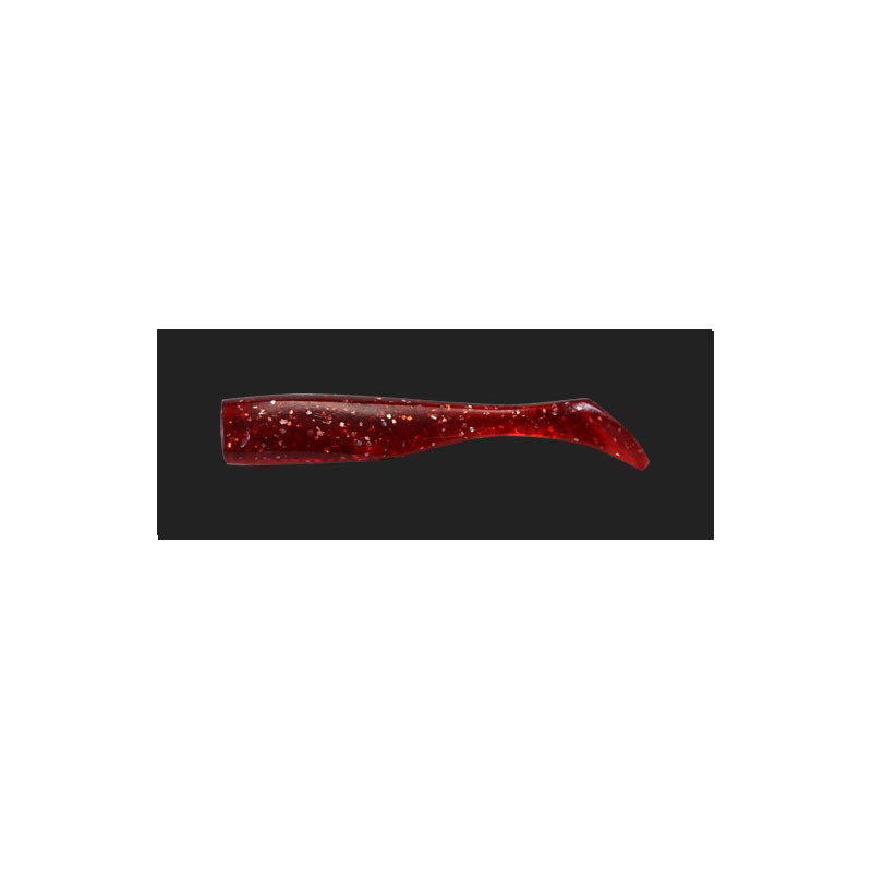Duo Worm Beach Walker Howl Shad 5 inch Clear Red S