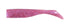 DUO Worm BW Beach Walker Howl Shad 5 inch Pink Glow R