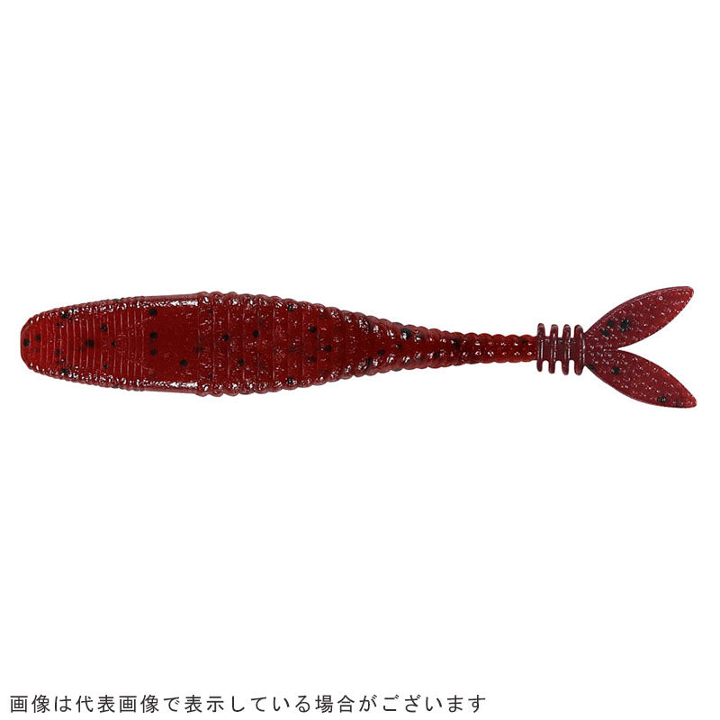 DUO Realis V Tail Shad 4 F003 Clear Red Pepper