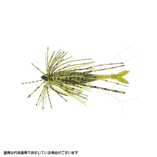 DUO Realis Small Rubber Jig 1.3g Green Pan Chart