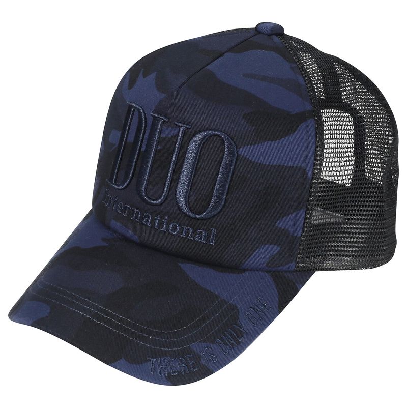 DUO 3D Logo Mesh Cap Blue Camo