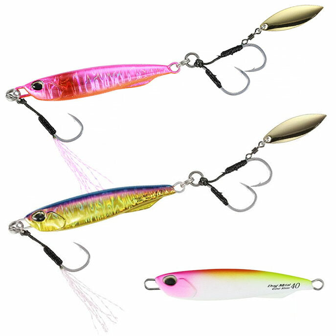 DUO Metal Jig Drag Metal Cast Slim Hirame Selection 30g UV Hirame Pink