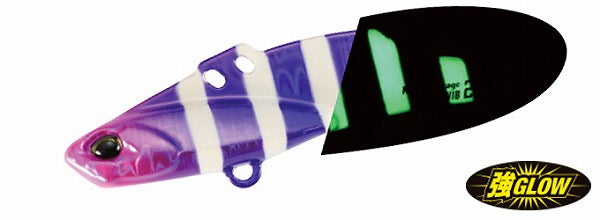 DUO Seabass Lure Metal Garage Plate Vibe 26g Tachiuo Color Purple Pink Zebra Glow