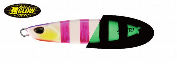DUO Metal Jig Drag Metal Cast Shot 40g Tachiuo Color Super Glow Pink Zebra