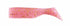DUO Worm Beach Walker Howl Shad 3 inch Bubble Gum Pink G