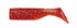 DUO Worm Beach Walker Howl Shad 3 inch Clear Red S