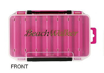 Duo Lure Case Beach Walker Lure Case Reversible 100 Pink/Gold Foil