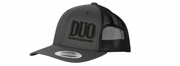 DUO Hat Mesh Snapback Cap Charcoal/Black