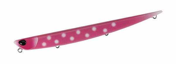 DUO Seabass Lure Bay Roof Manic 135 Polka Dot Pink Glow