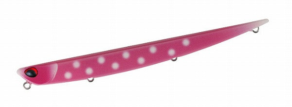 DUO Seabass Lure Bay Roof Manic Slow 135 Polka Dot Pink Glow