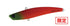 DUO Seabass Lure Bay Roof SV-80 Red Hot Chili