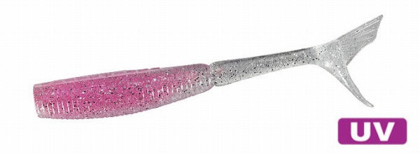 Duo Worm Beach Walker Sparrow Shad 4.5 inch UV Core Pink