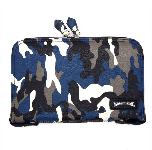 Waterland Lure Case WL/PU Camouflage Spoon Wallet L Blue Camo