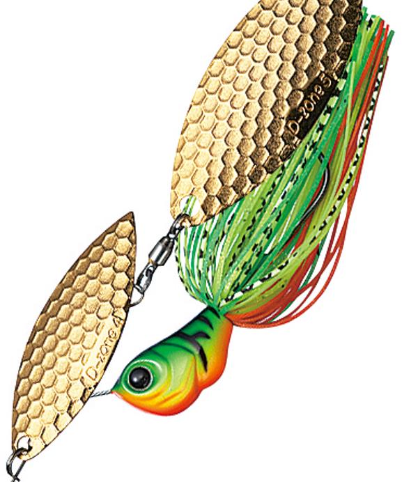 EVERGREEN Spinnerbait Buzzbait D Zone 3/8oz Double Willow #06 Hot Tiger