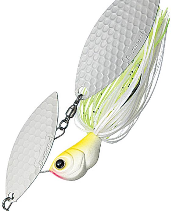 EVERGREEN Spinnerbait Buzzbait D Zone 1/2oz Tandem Willow #02 White Chart