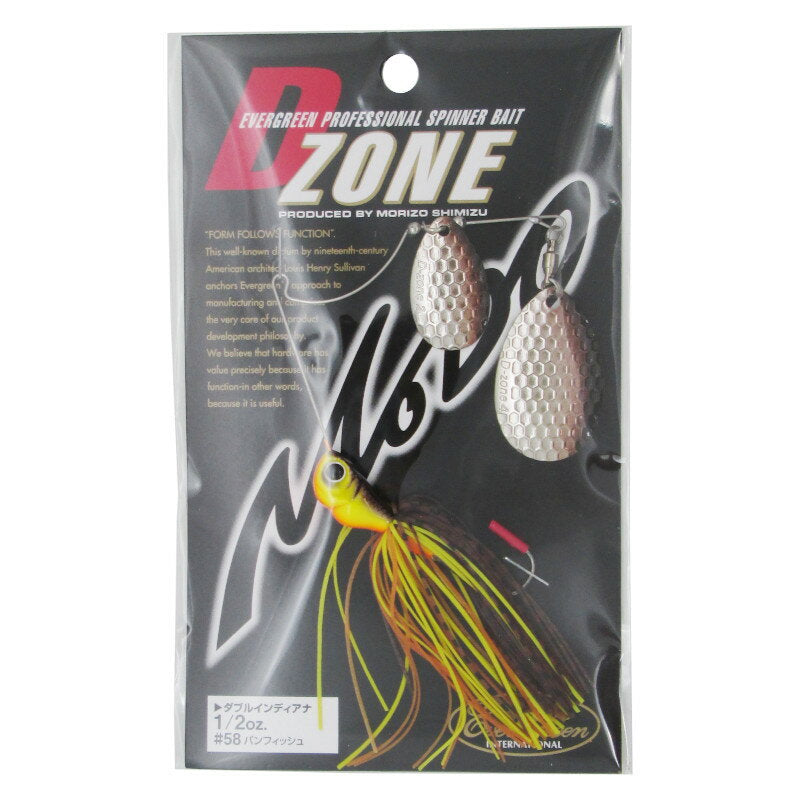 EVERGREEN D-ZONE Spinnerbait Buzzbait 1/2oz DI #58 Panfish 1255P0058