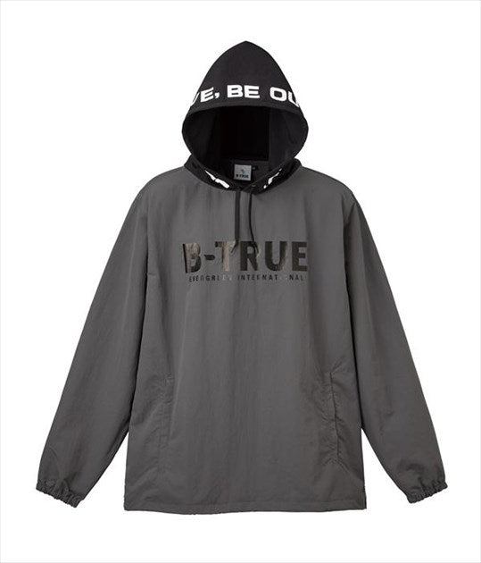 EVERGREEN Wear B-TRUE Packable Pullover Hoodie Gray/BK