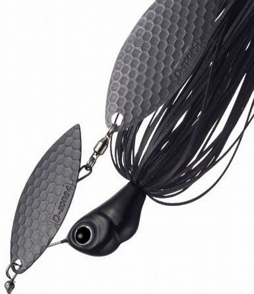 EVERGREEN WIRE BAIT Buzzbait D Zone 3/4oz Double Willow #48 Matte Black