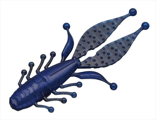 EVERGREEN Worm Kicker Bug 3.3 inch Fat Baby #96 Black & Blue