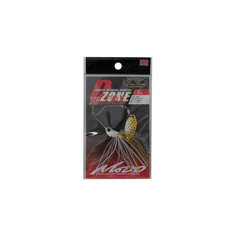 EVERGREEN Spinnerbait Buzzbait D-Zone Fly TG 1/4oz Single Willow #27 Chartreuse Shad