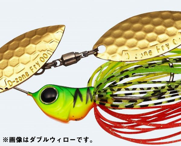 EVERGREEN Spinnerbait Buzzbait D-Zone Fly TG 1/4oz Tandem Willow #06 Hot Tiger