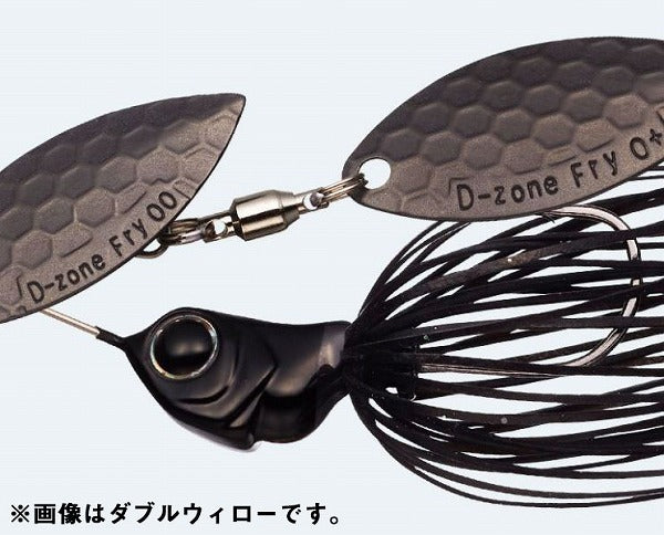 EVERGREEN Spinnerbait Buzzbait D-Zone Fly TG 1/4oz Tandem Willow #48 Matte Black