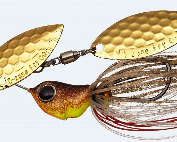 EVERGREEN Spinnerbait Buzzbait D Zone Fly TG 1/4oz Double Willow #22 Black Gold