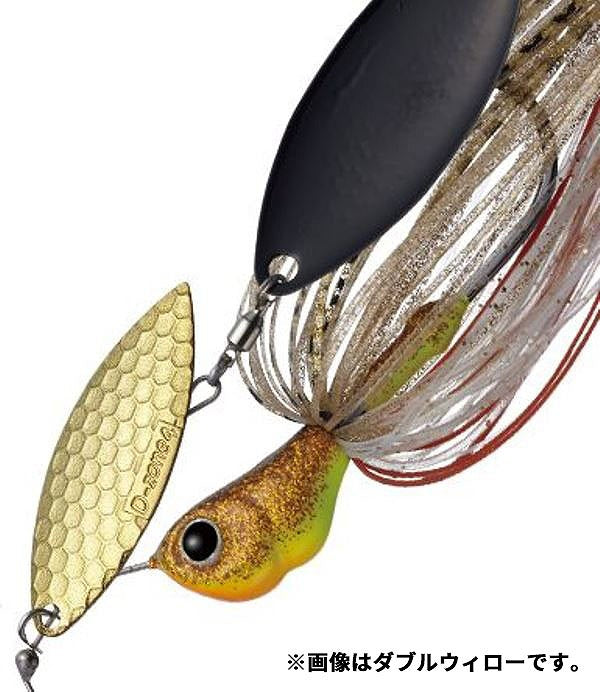 EVERGREEN Spinnerbait Buzzbait D-Zone 3/8oz Tandem Willow #59 Gold Black