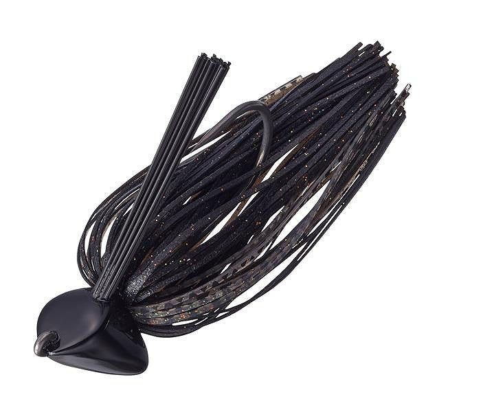 EVERGREEN Rubber Jig Glass Ripper 3/8oz #210 Secret Black