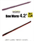 EVERGREEN Worm BowWorm 4.2 inch high buoyancy #H71 Akahara