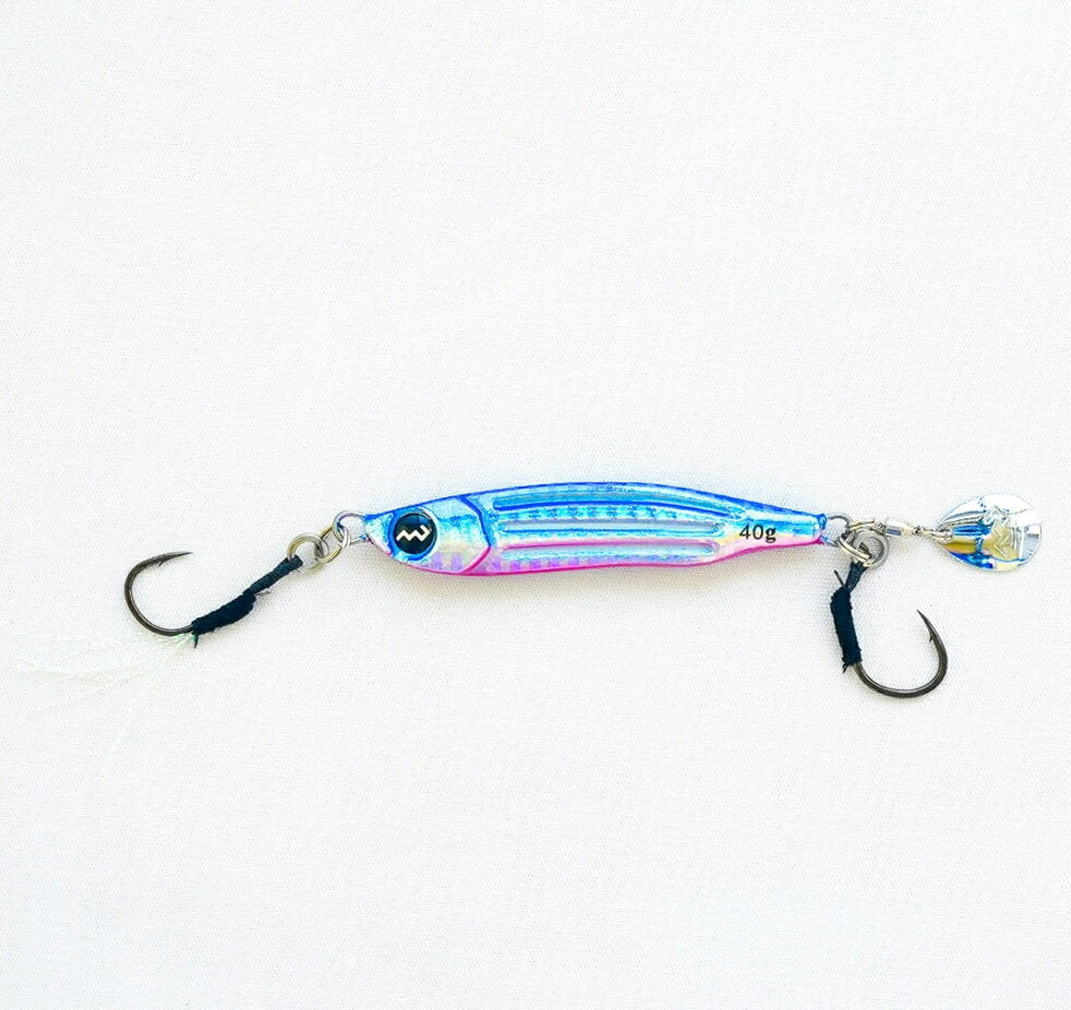 Marushin Metal Jig Jikiden Jig Umiha 40g Blue Pink