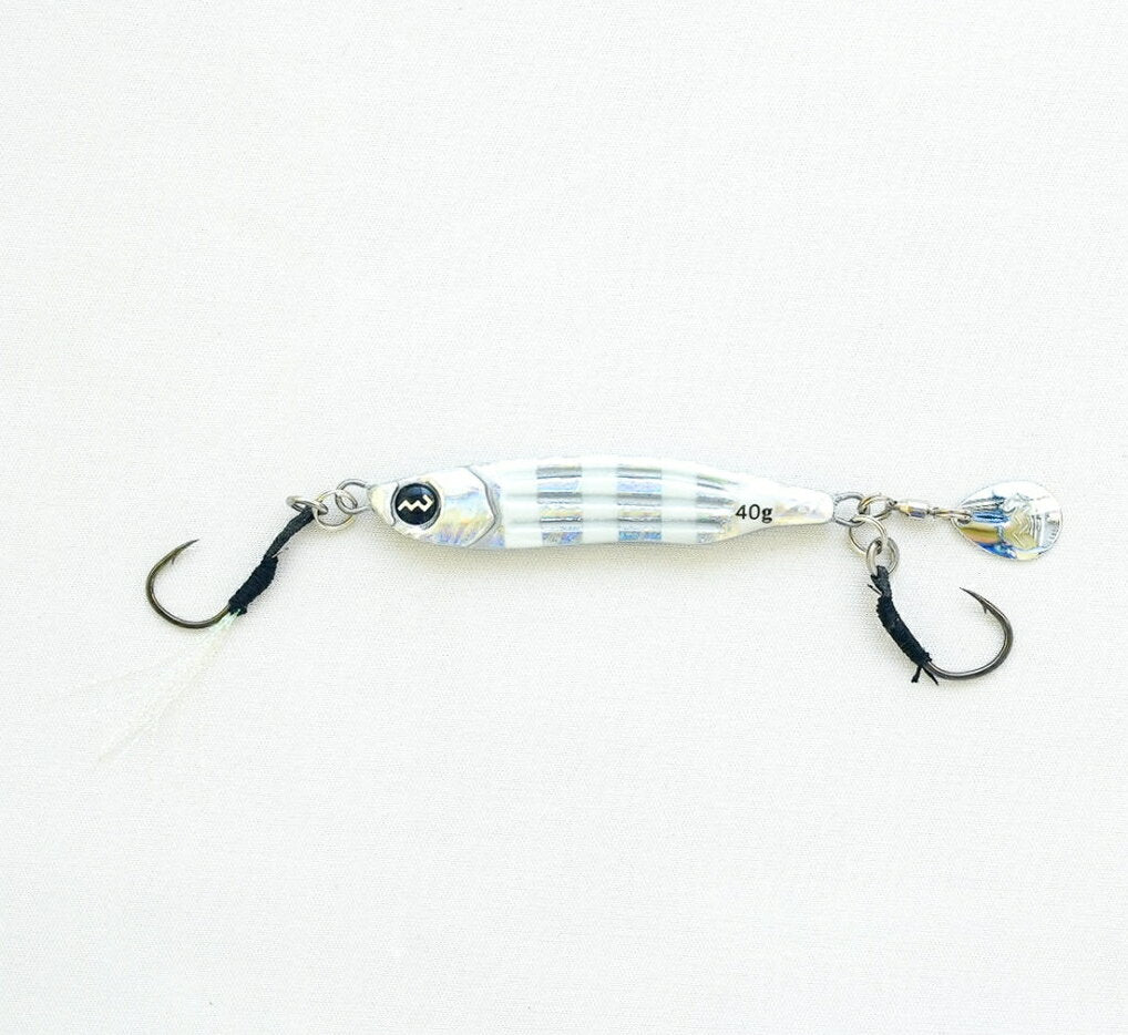 Marushin Metal Jig, Direct Jig Kaiha, 40g, Zebra Glow