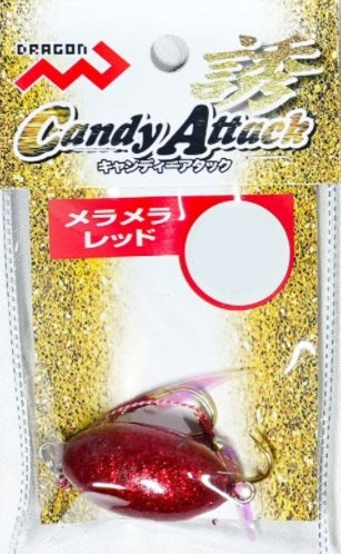 Marushin Fishing Gear Hooked Sinker Candy Attack 90g Flaming Red *Payment not available in store
